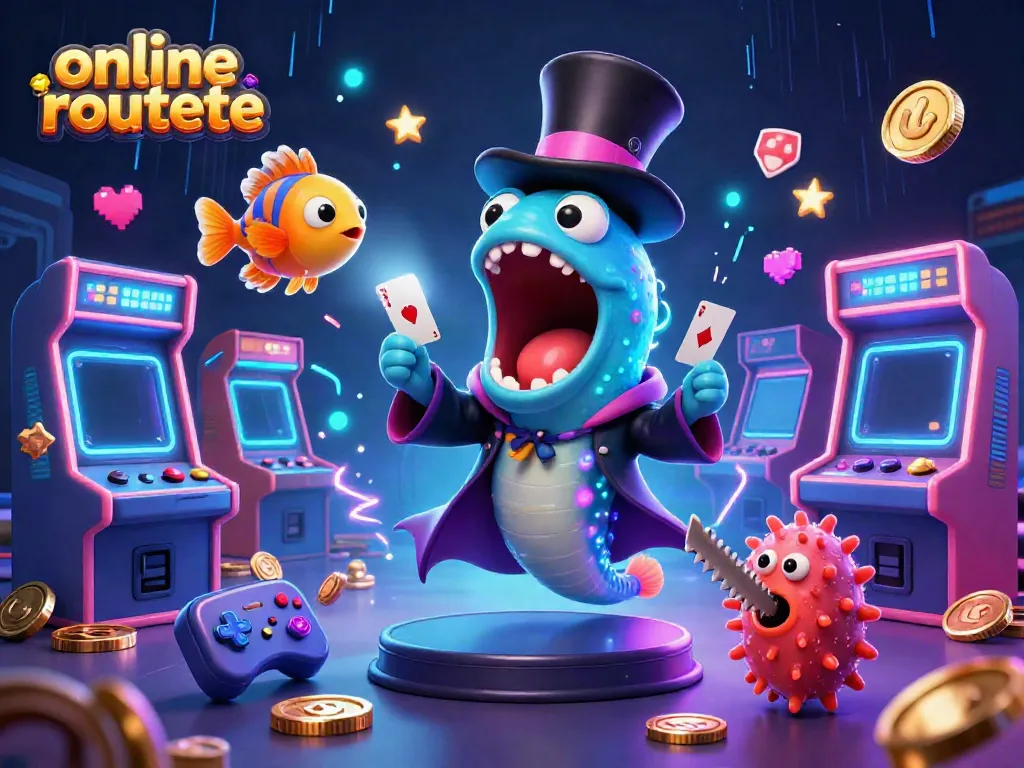 Experience online roulette magic with dynamic characters and colorful gaming elements.