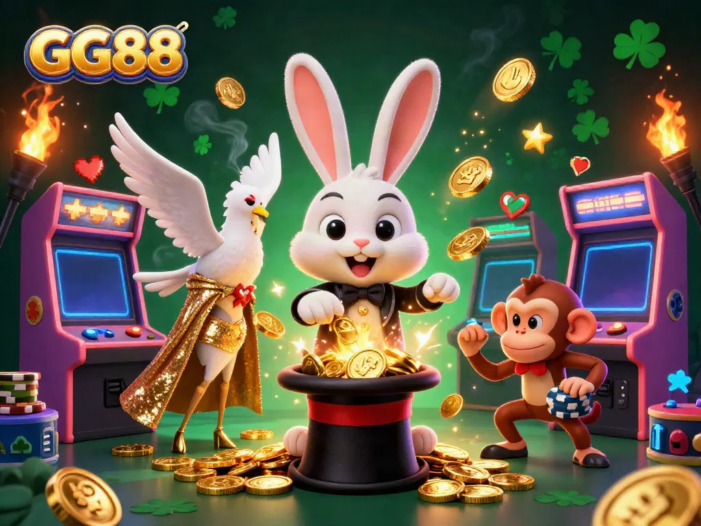 Engage with GG88's vibrant gaming world filled with magical characters and casino delights.